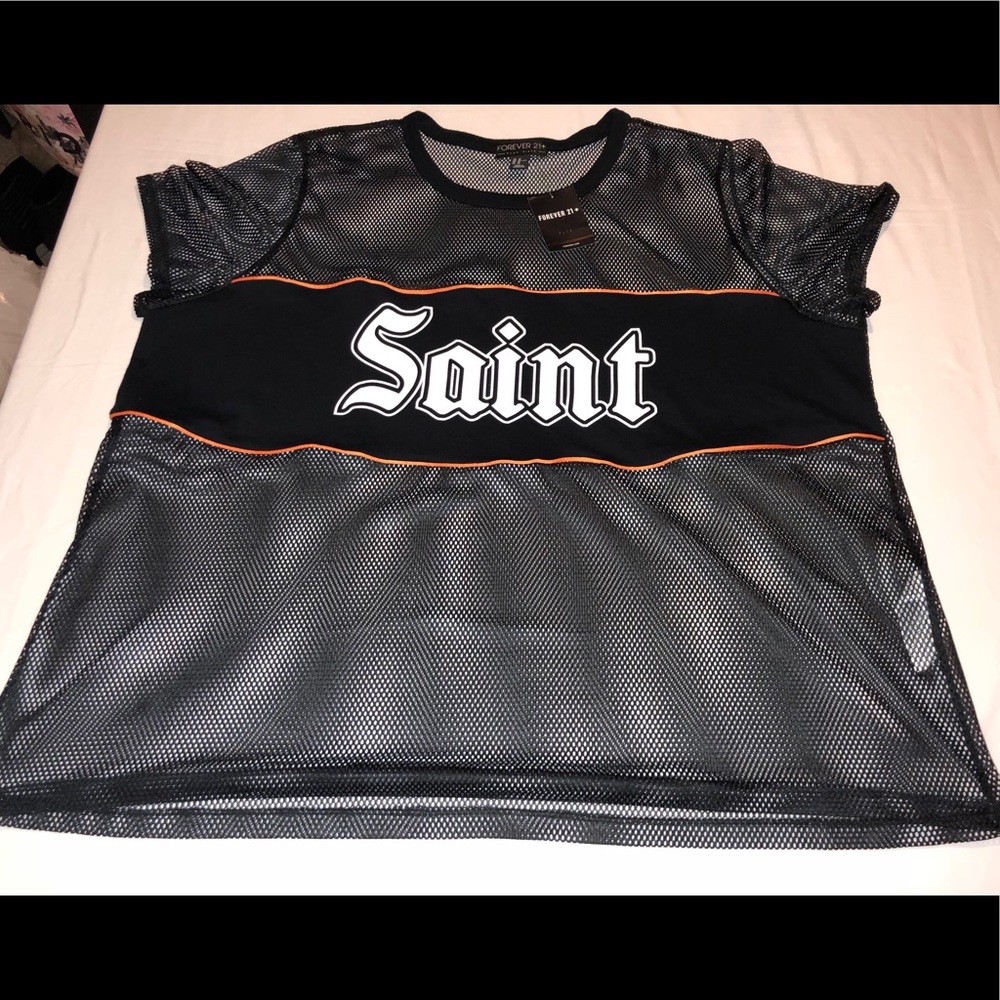Plus size Mesh Top